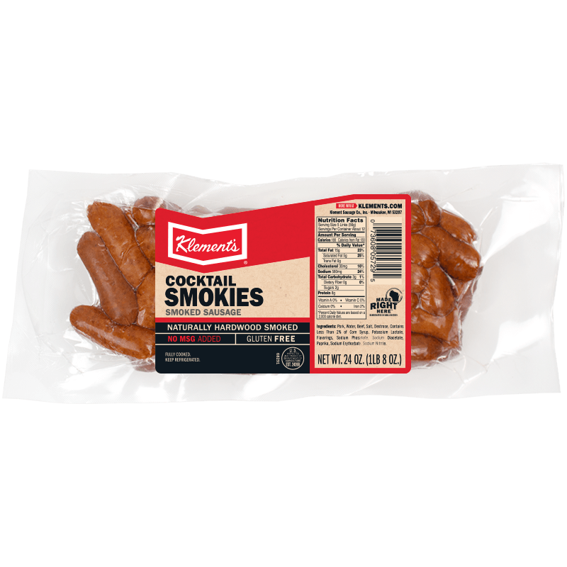 24 OZ Cocktail Smokies Klement's