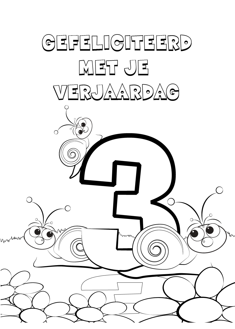 Gedicht Verjaardag 3 Jaar Kleuren.nu verjaardag 3 jaar kleurplaten