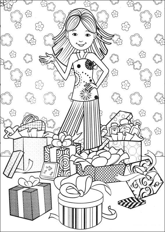Kleuren.nu meisje krijgt cadeau kleurplaten