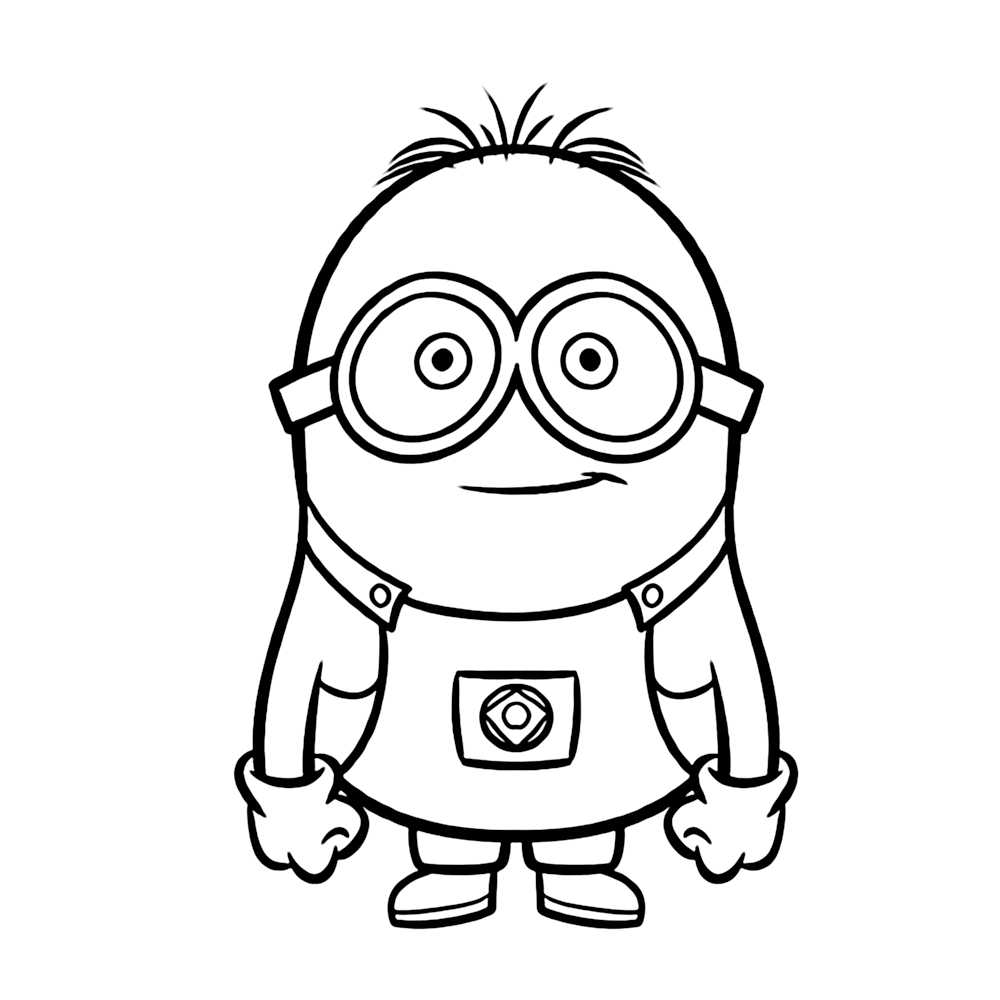 Minion kleurplaat Kleurplaatje.nl