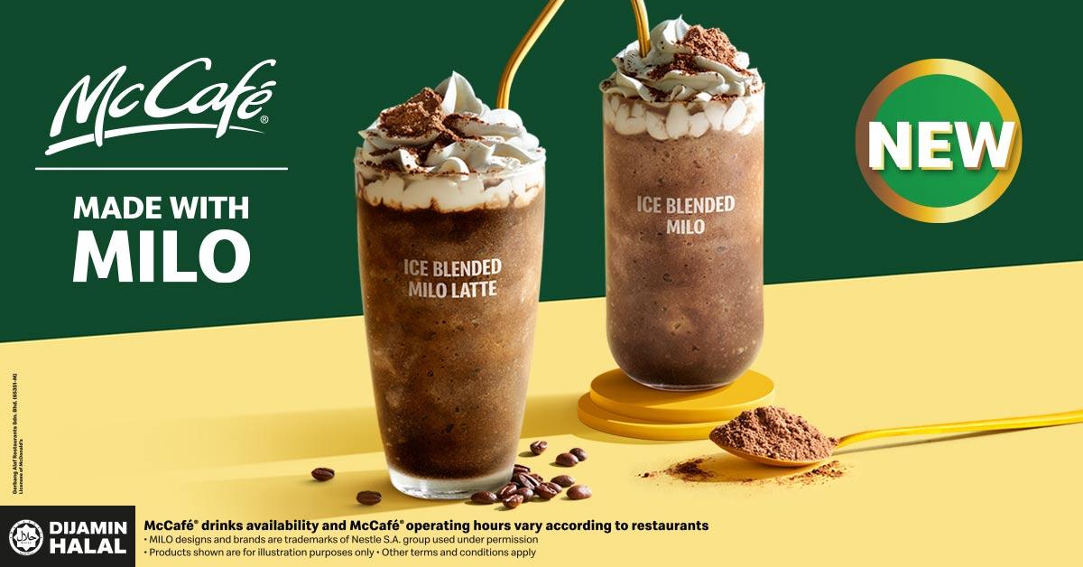 McDonald's Launched Malaysian Favourite Ice Blended Milo Drinks