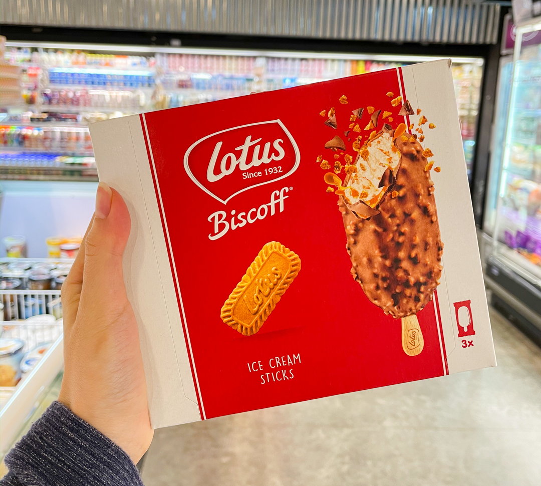 Lotus Biscoff Ice Cream Tub And Sticks Spotted In Malaysia & Here's