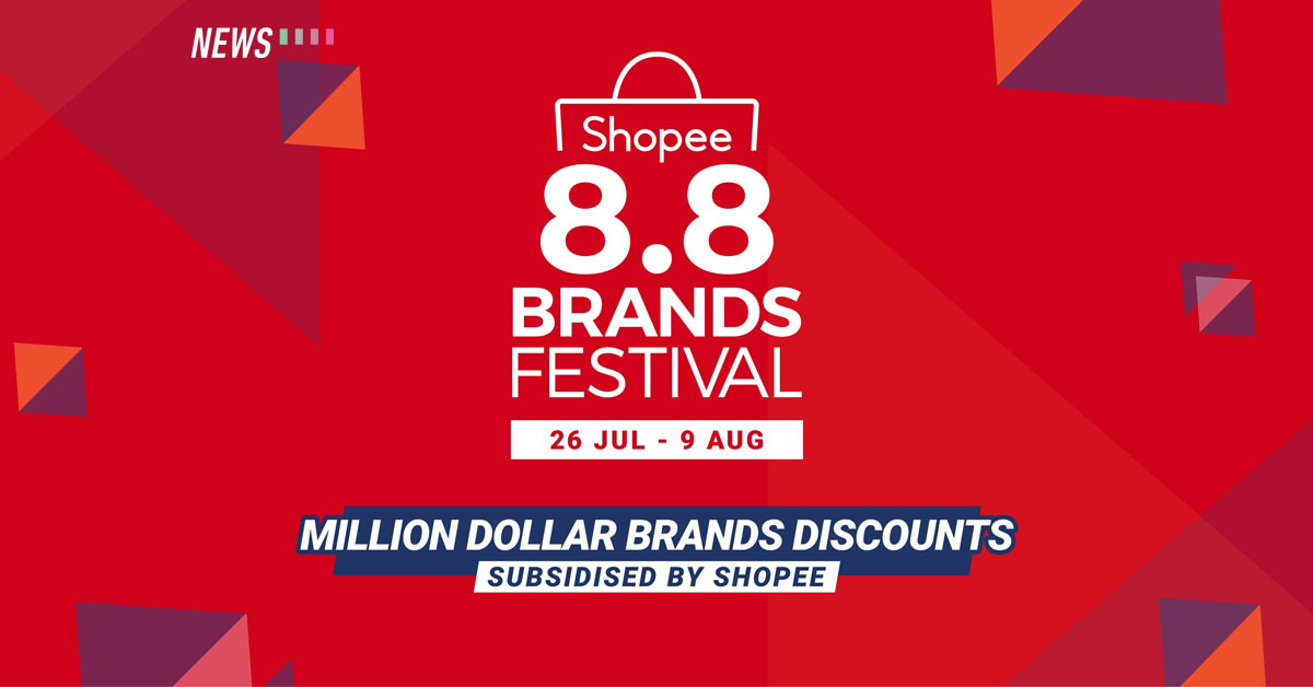 Shopee 8.8 Brands Festival Daily RM8 deals, up to 96