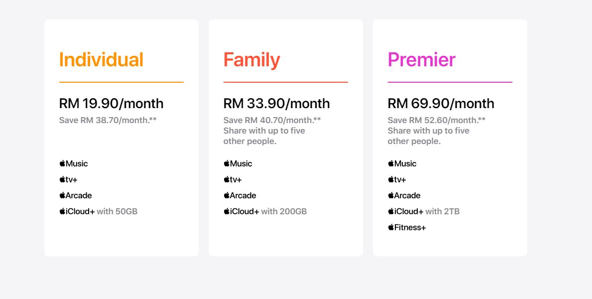 Apple One Premier now in Malaysia Priced from RM69.90 KLGadgetGuy