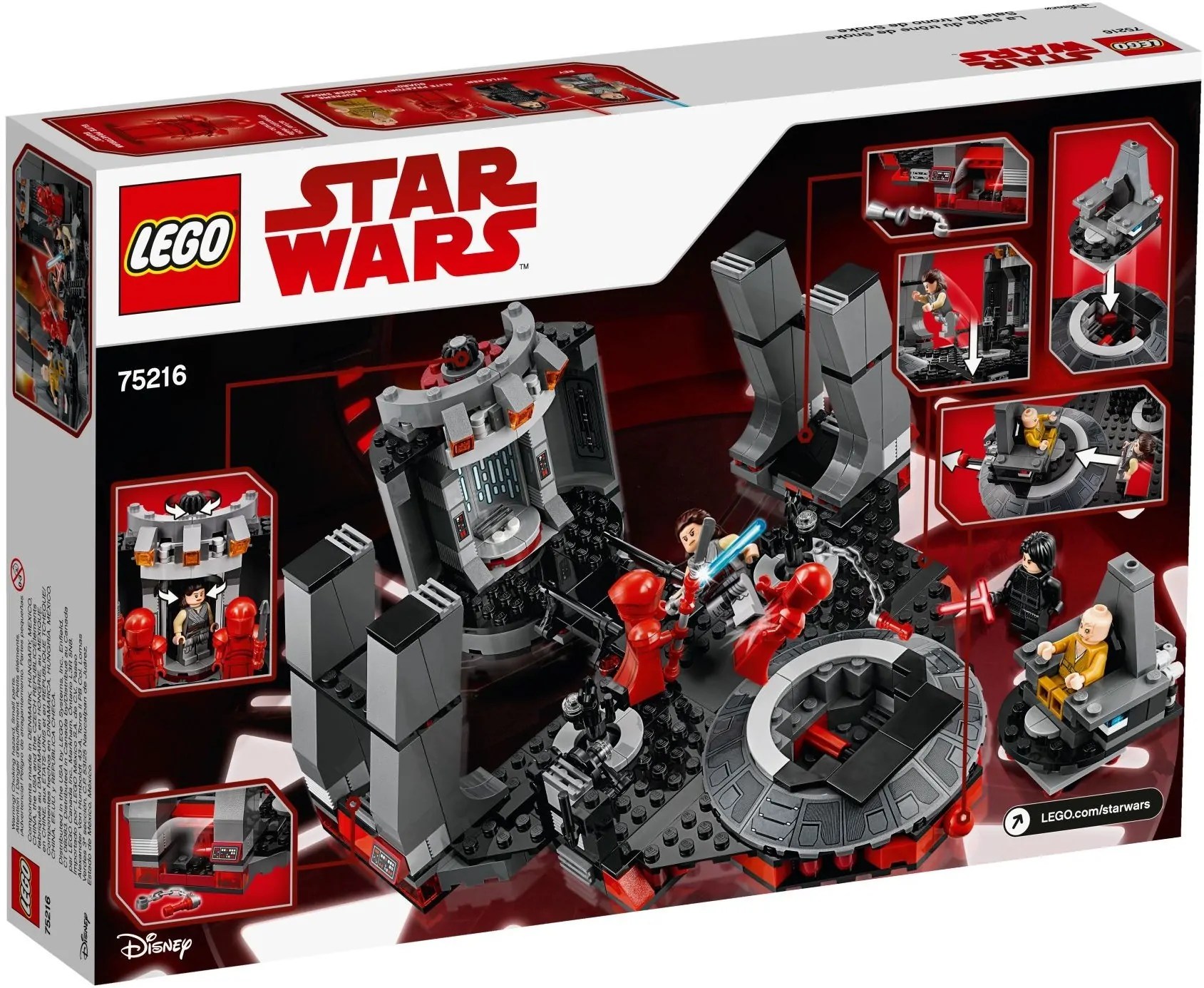 75216 LEGO® Star Wars Snoke’s Throne Room / Snokes Thronsaal Klickbricks