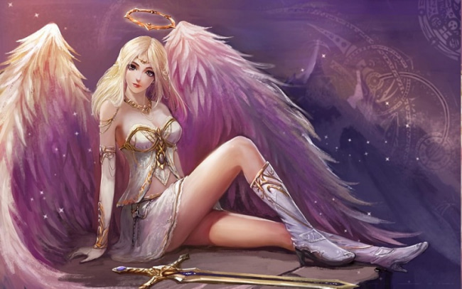 картинки с нарисованными ангелами