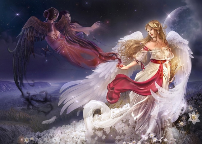 картинки с нарисованными ангелами