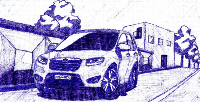 срисовывать ручкой