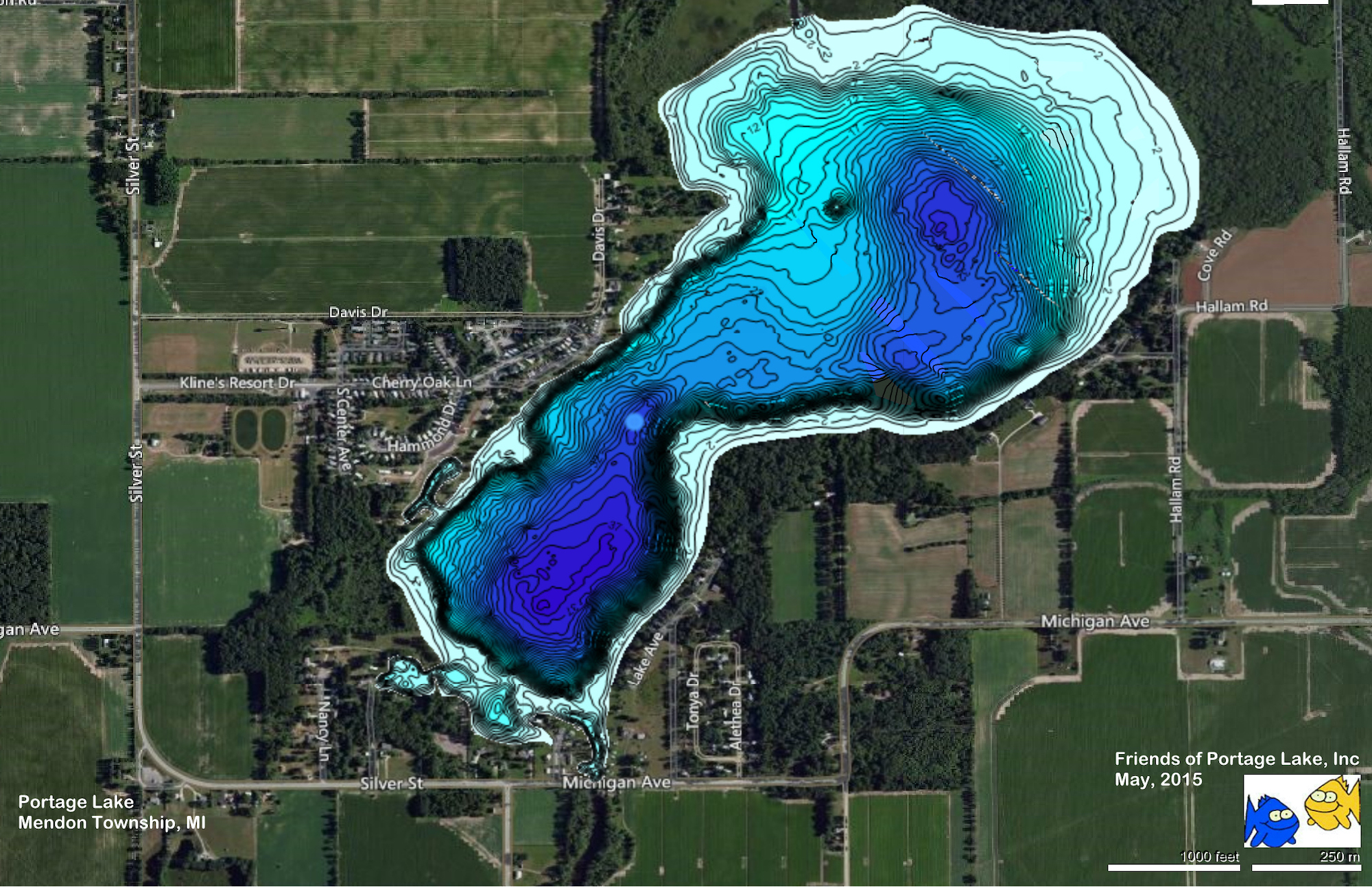 Portage Lake Mi Map Bab Gertrude