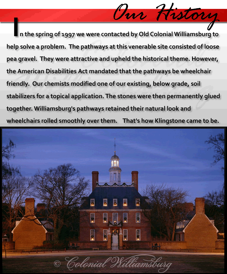 Klingstone Paths History