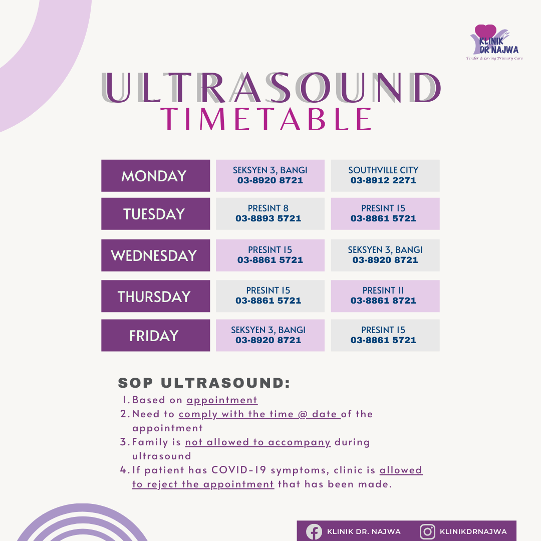 PREGNANCY ULTRASOUND PACKAGE Klinik Dr. Najwa