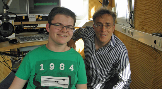 SWR1Moderator Hanns Lohmann besuchte Radio Klinikfunk Radio Klinikfunk