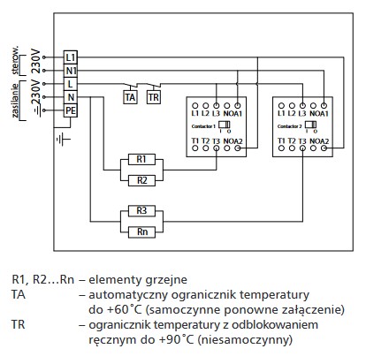 Nagrzewnica kanałowa elektryczna do rekuperacji fi 100 mm moc 1,2 kW 1