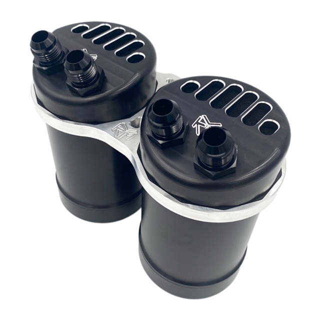 Billet Dual Catch Can - KLM Race