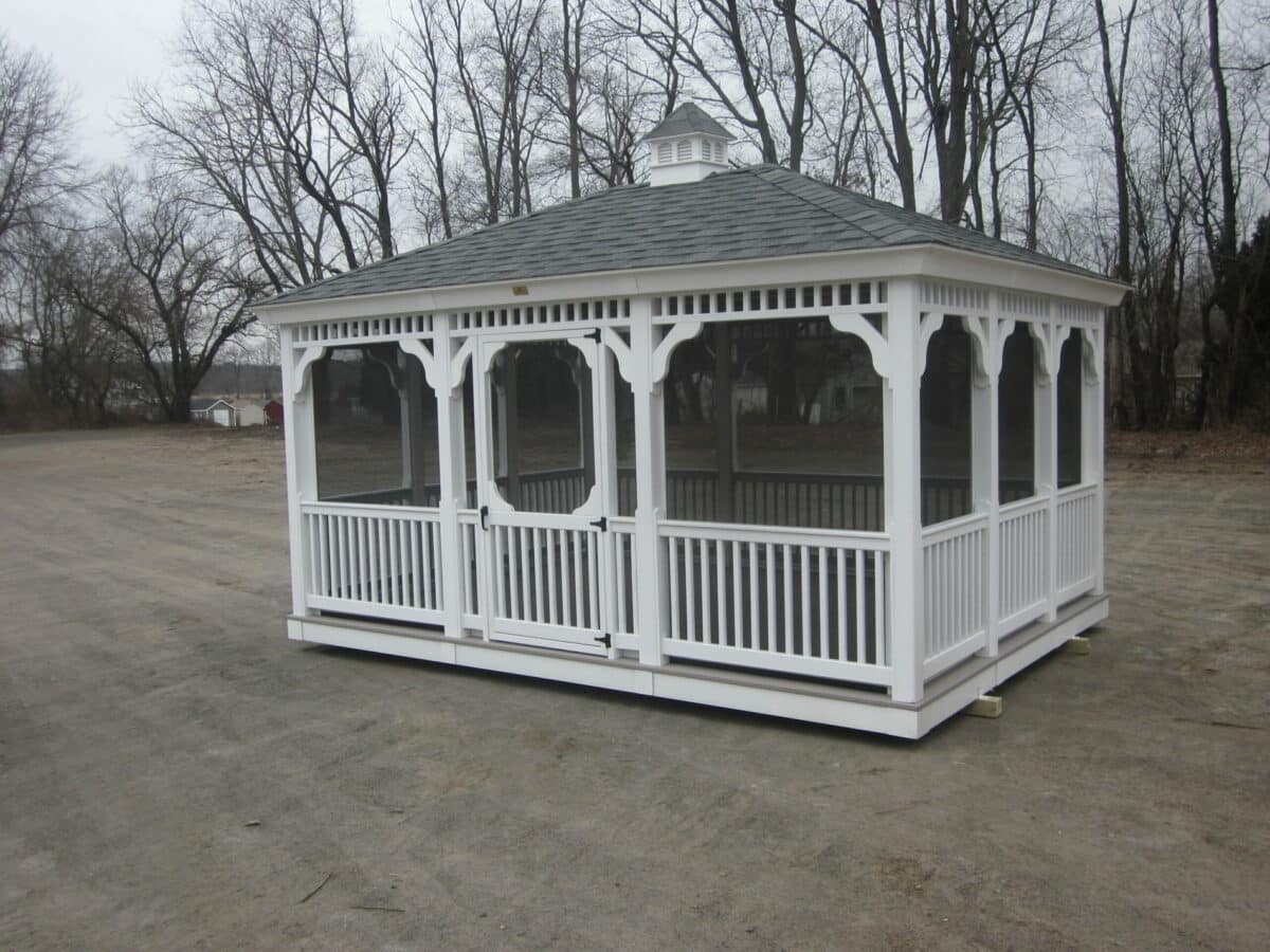 12' x 16' Vinyl Pavilion Gazebo 711 Sale CT, MA & RI Buy 12' x 16' Vinyl Pavilion Gazebo 711