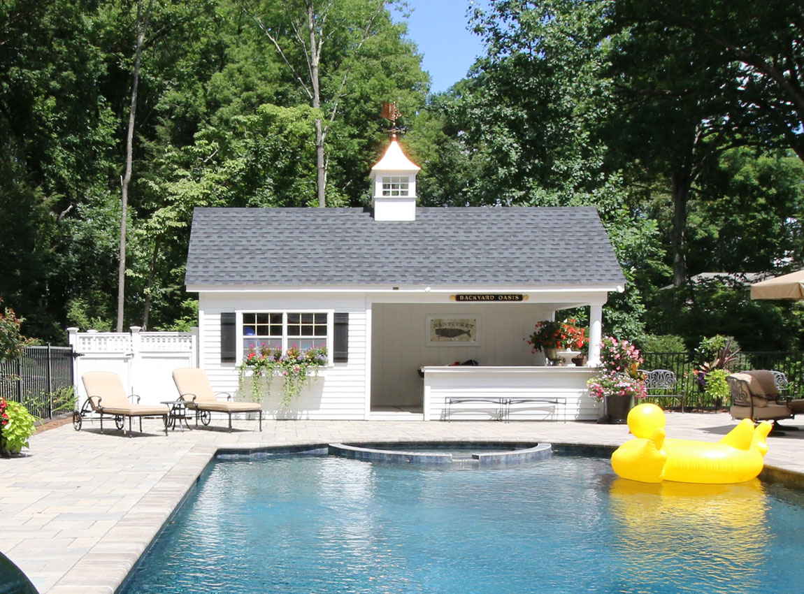 12' x 24' Cape Pool House Bar Kloter Farms