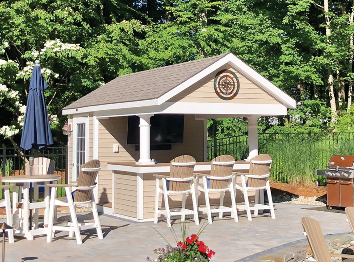 10' x 14' Cape Pool House Bar Kloter Farms