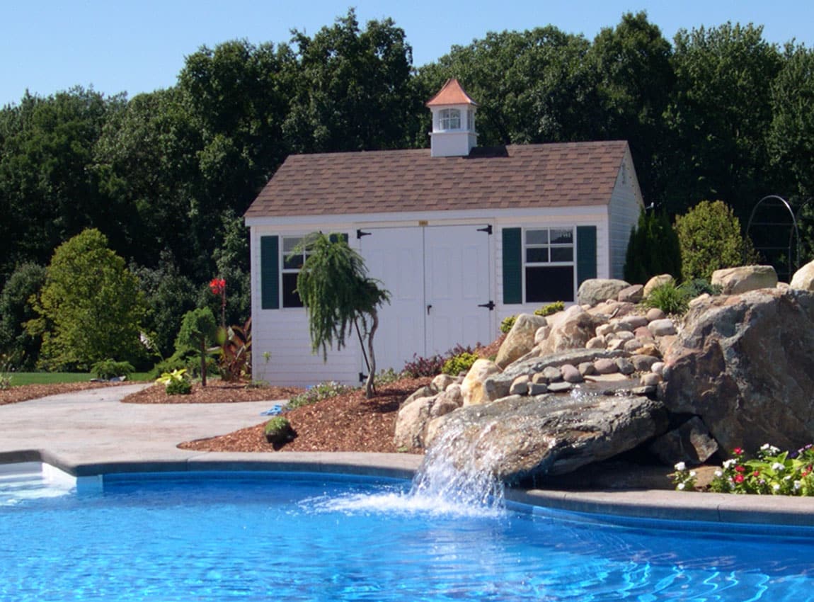 10' x 14' Pool House Shed Kloter Farms