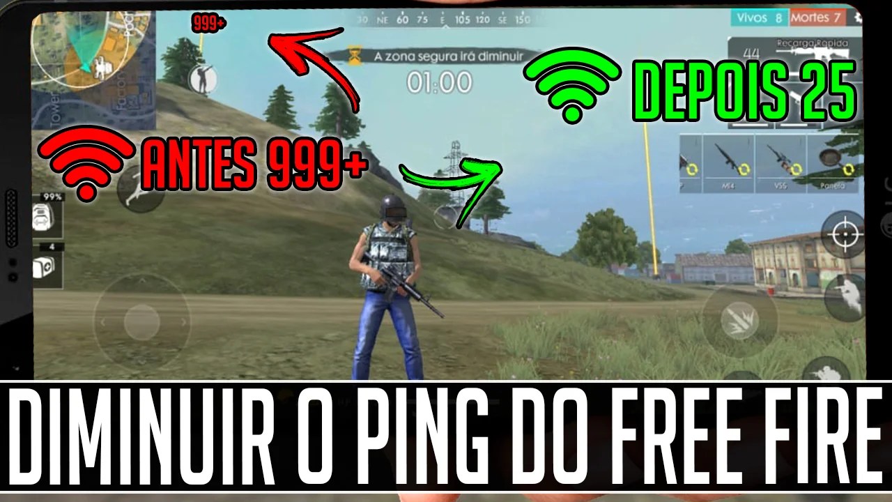 Melhore o Ping do Free Fire e de outros jogos ONLINE KL TUTORS