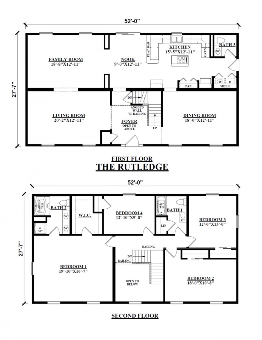 Two Story Floor Plans Kintner Modular Homes Builder, Pennsylvania