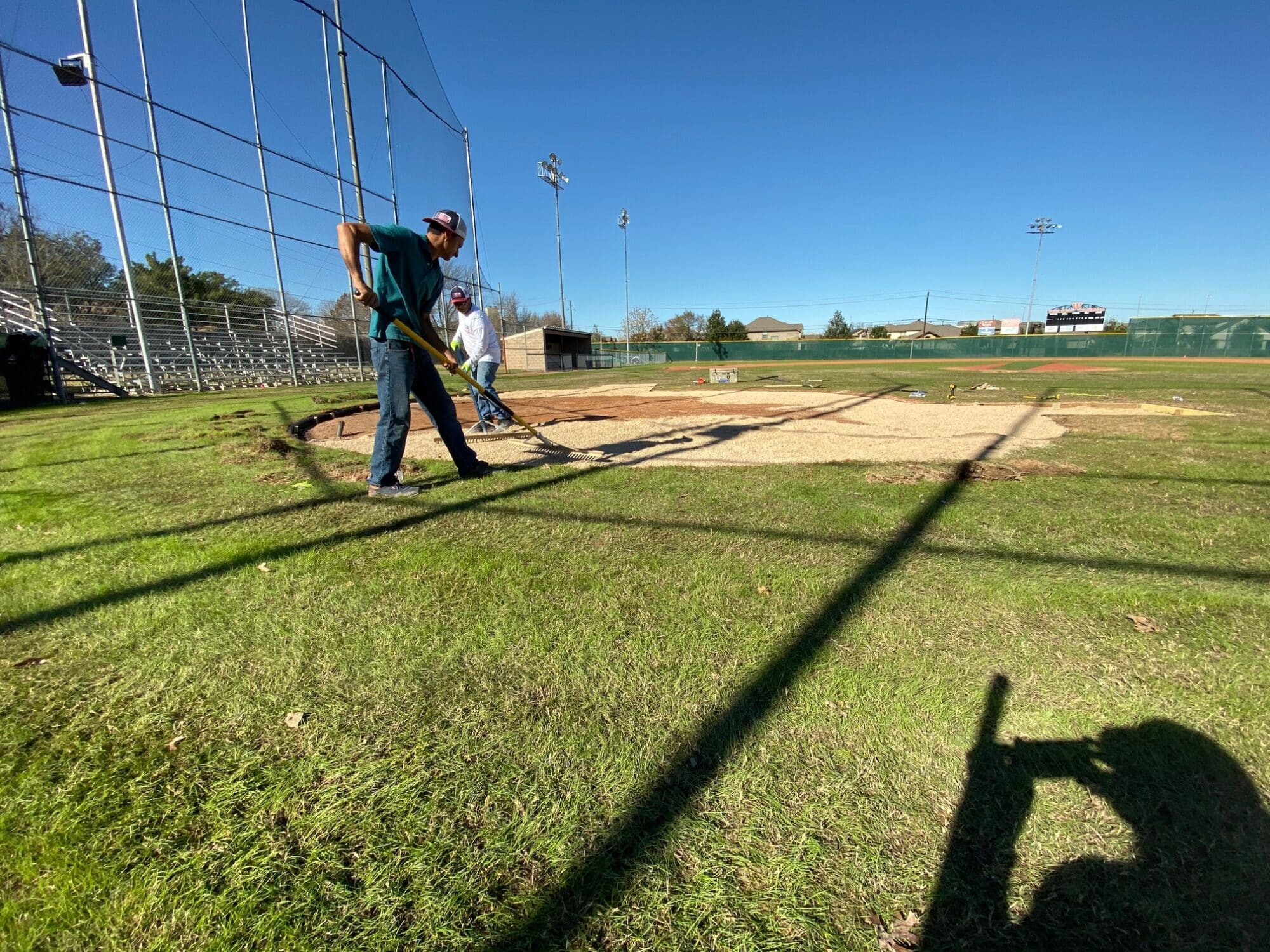 Westwood High School Baseball Home Plate KMI Sports Construction