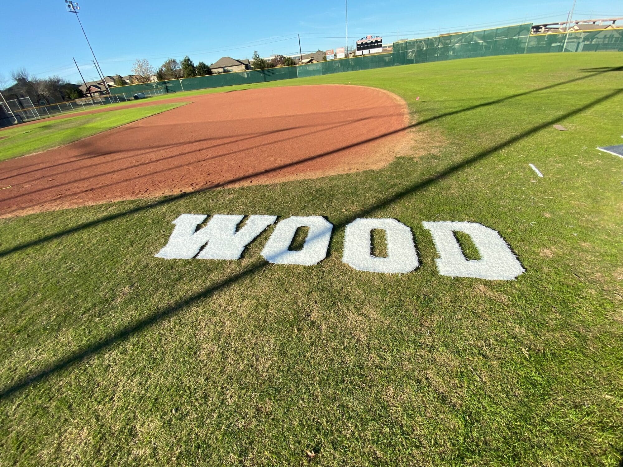 Westwood High School Baseball Home Plate KMI Sports Construction