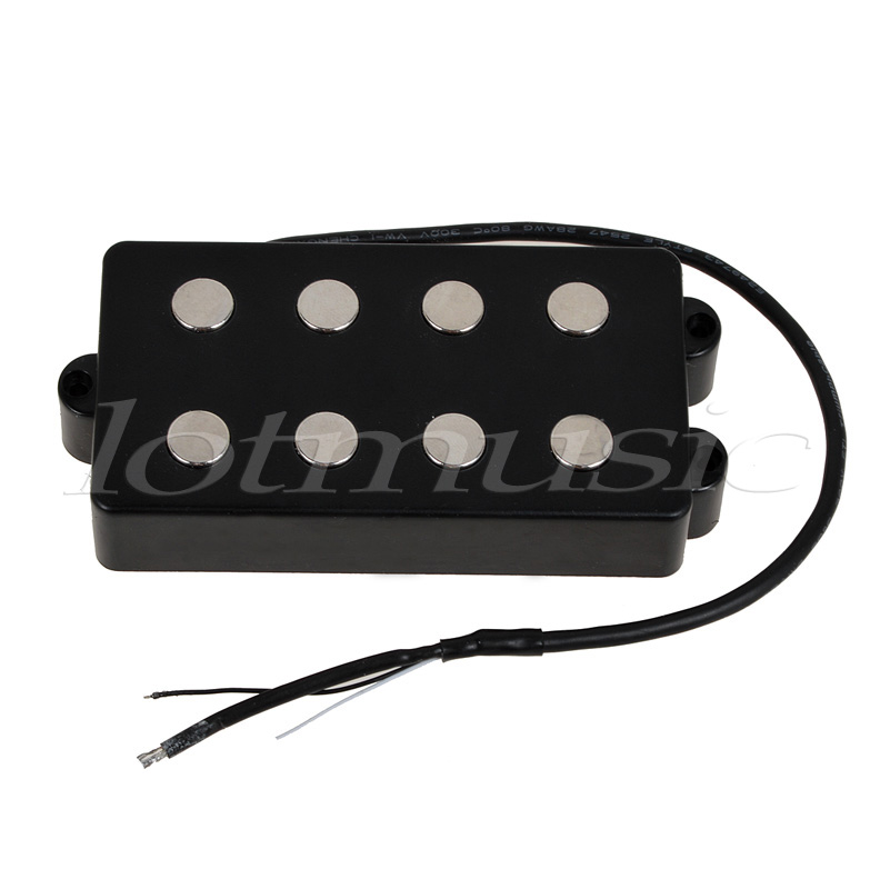 Black 4 String Bass Humbucker Double Coil Pickup for Bass Guitar Coil
