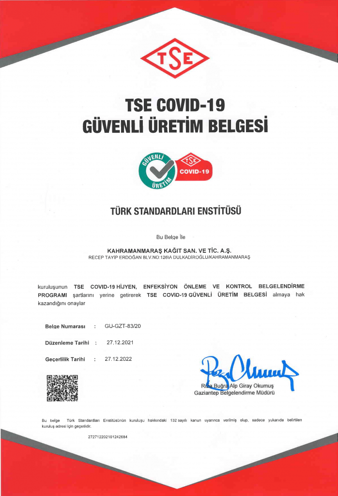 Covid19 Certificate KMK PAPER