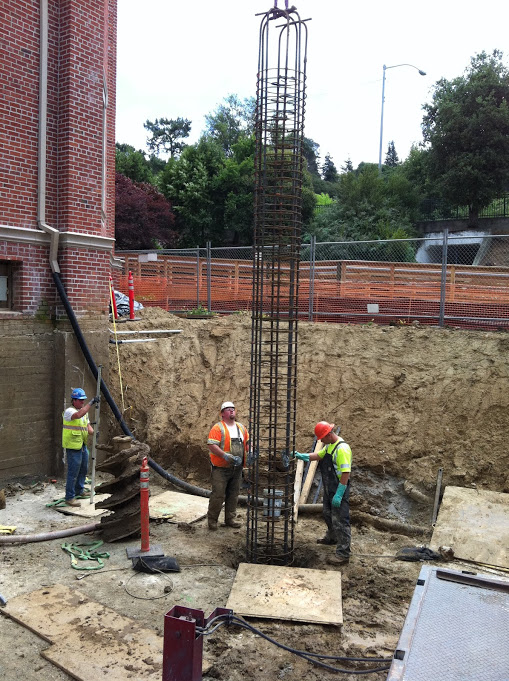 Inside and Outside Drilled Piers Photos K.M. McRae Inc.