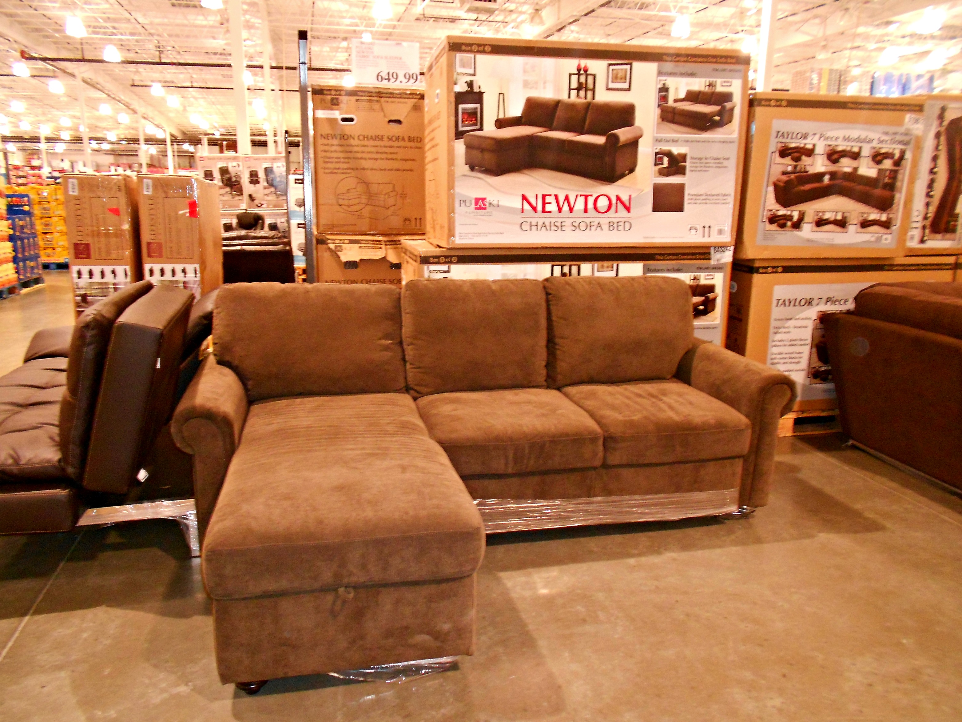 Both sophisticated and durable a leather sofa will add an element. newton chaise sofa bed at costco 649