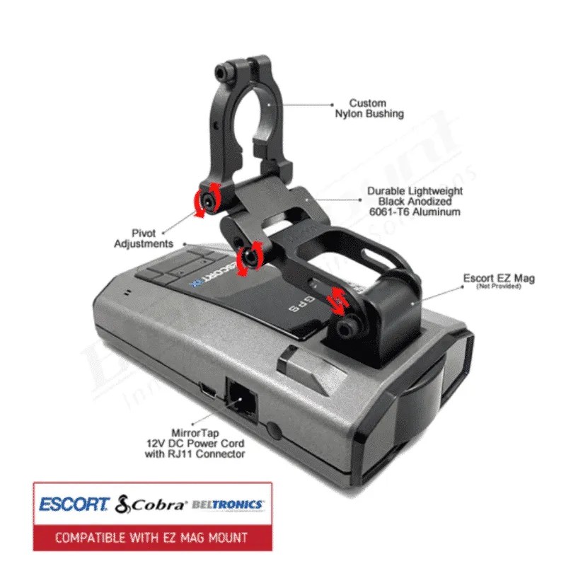 Escort Max 360 Radar Detector Rear View Mirror Mount / These mounts