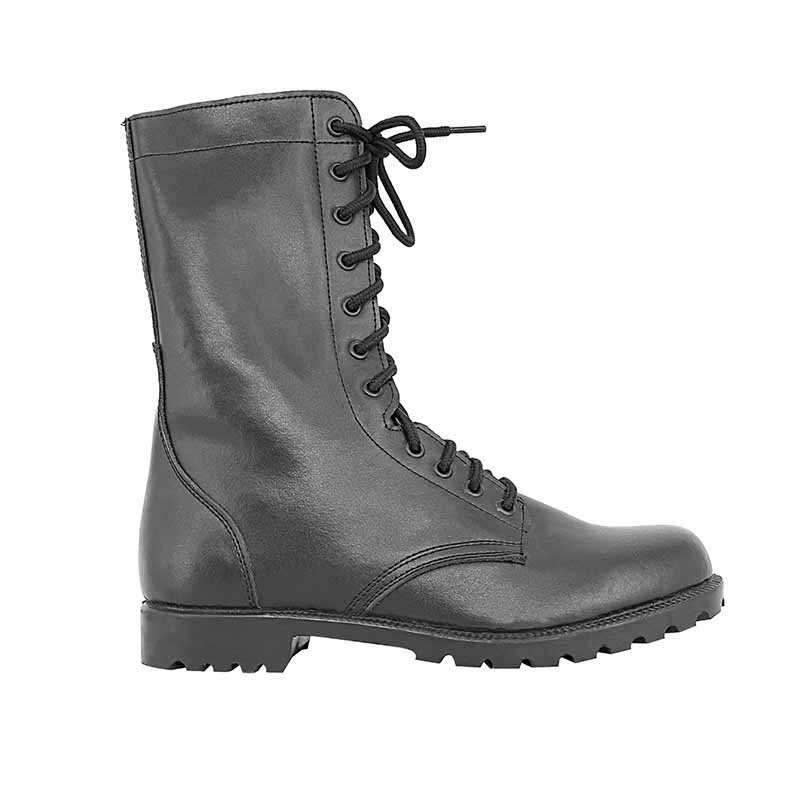 Army Combat Boots Black Leather kms