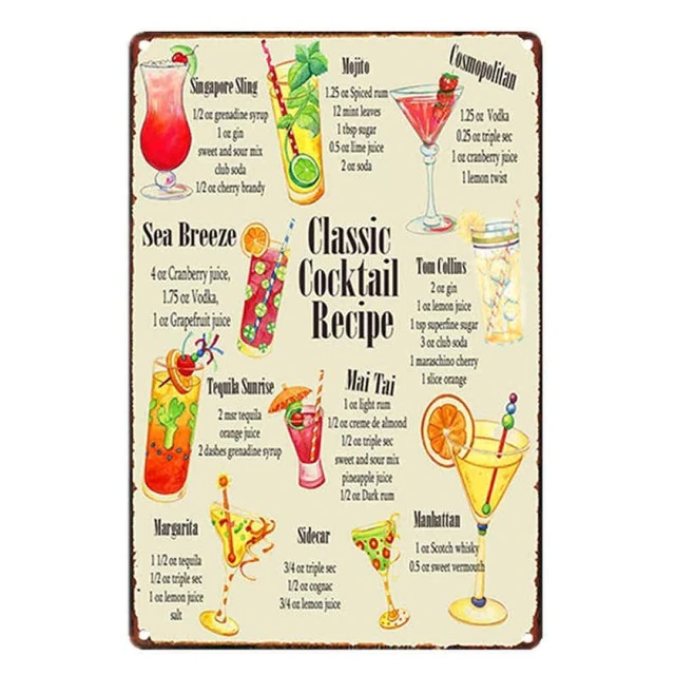 Novelty Kitchen Wall Art (Tin Posters) Knead This LTD