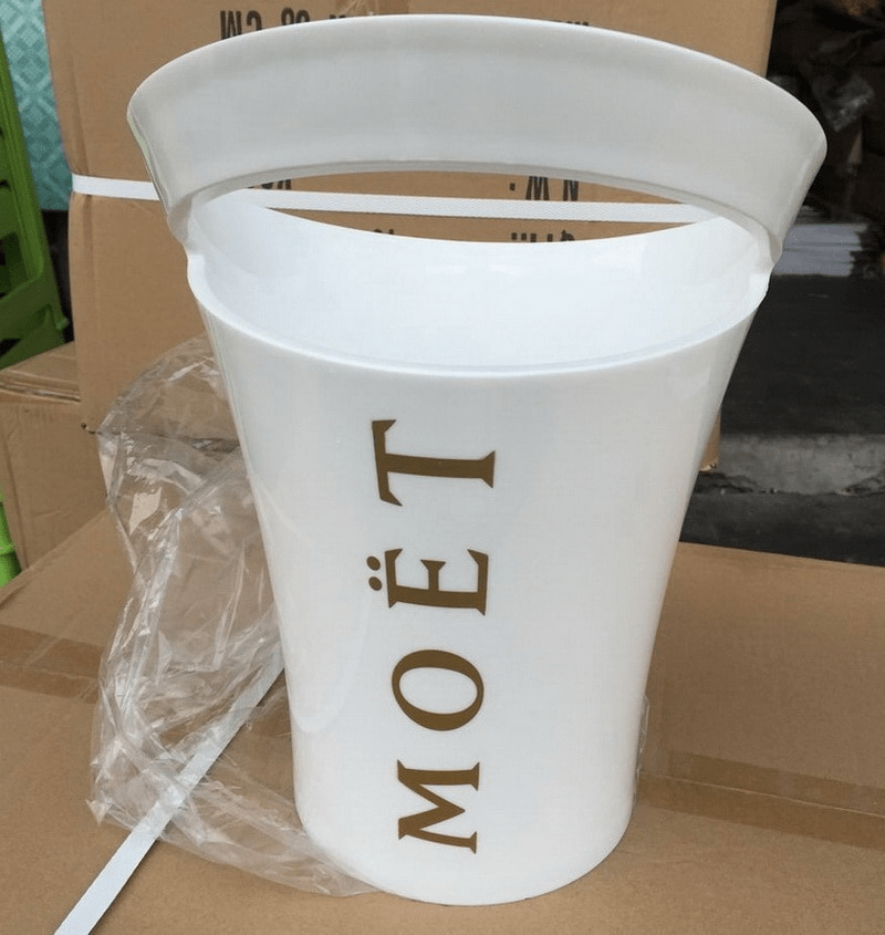 Acrylic Champagne Bucket & Glasses Knead This LTD
