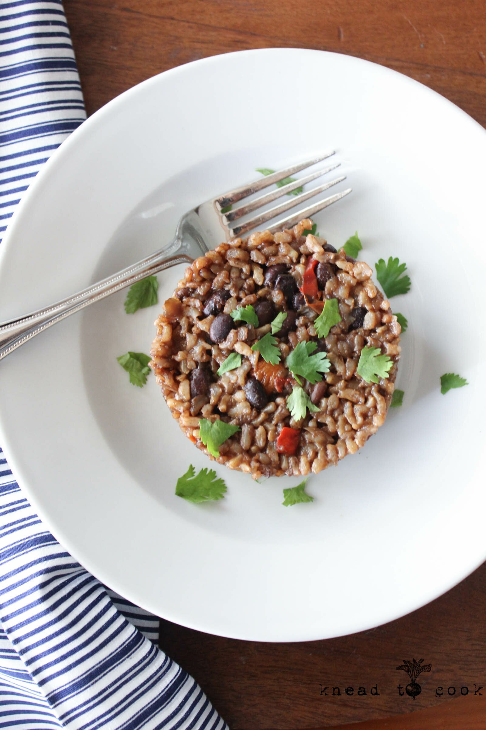 Instant Pot Chipotle Black Beans and Rice. Vegan. GF. Knead to Cook