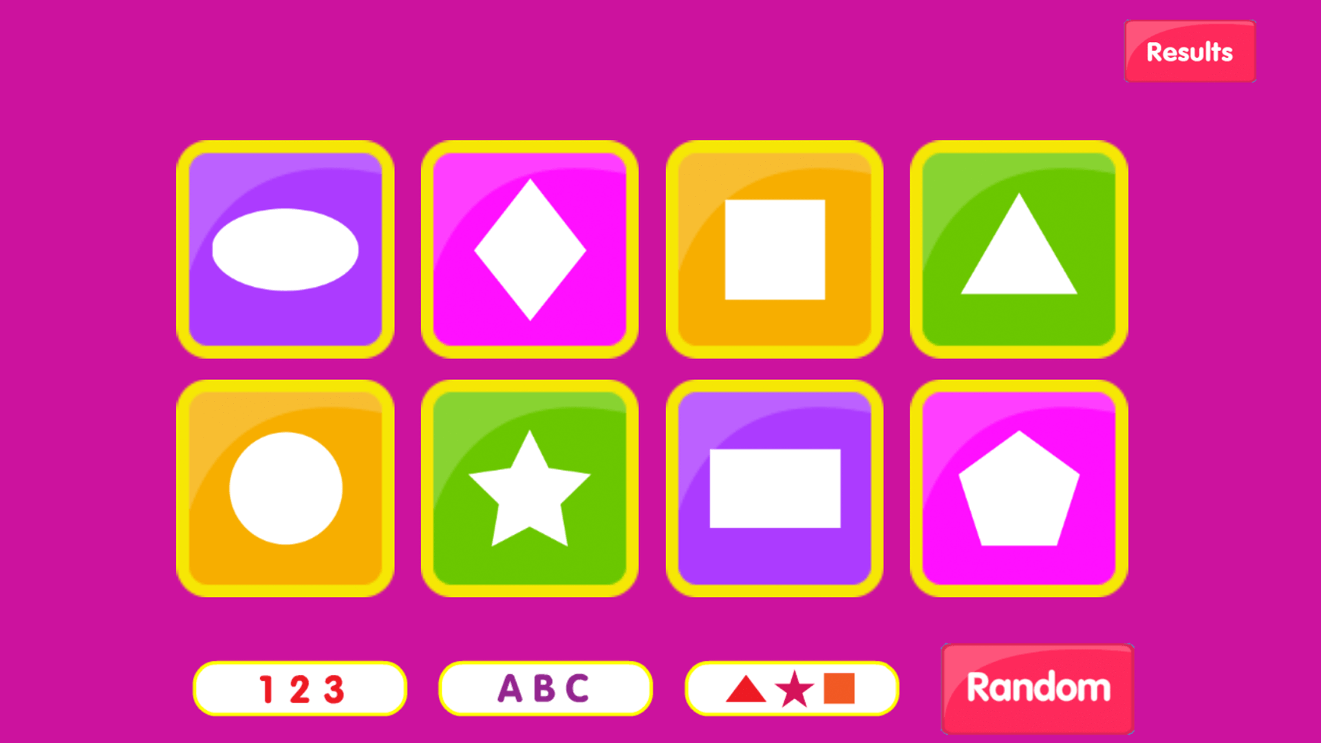 Fun Learning Letters, Numbers, and Shapes Online Game for Toddler