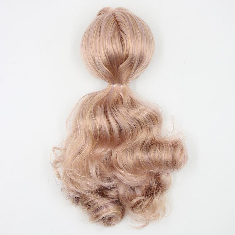 Light coffee mix color RBL Blythe doll wig with scalp Knewland