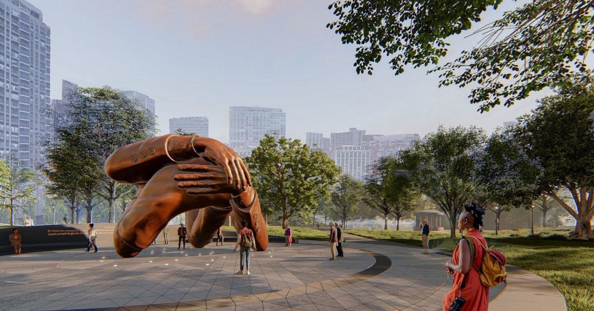 Martin Luther King Jr. Memorial Unveiled At Boston Common