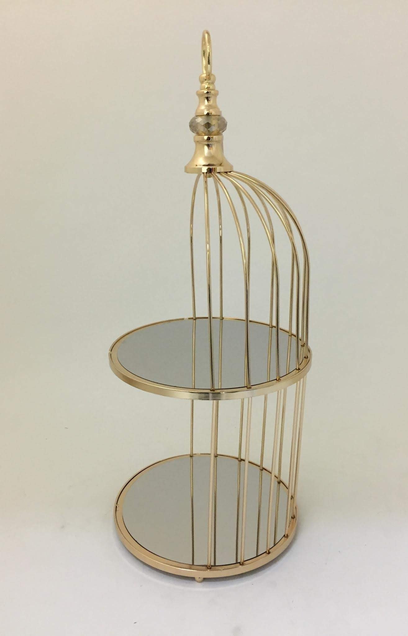 Luxe Gold Birdcage 2Tier Cake Stand Knick Knacks Australia