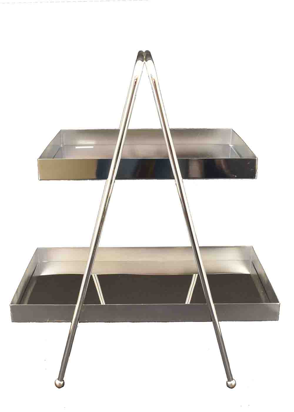 2 Tier Silver A Frame Stand Display Stand Knick Knacks Australia