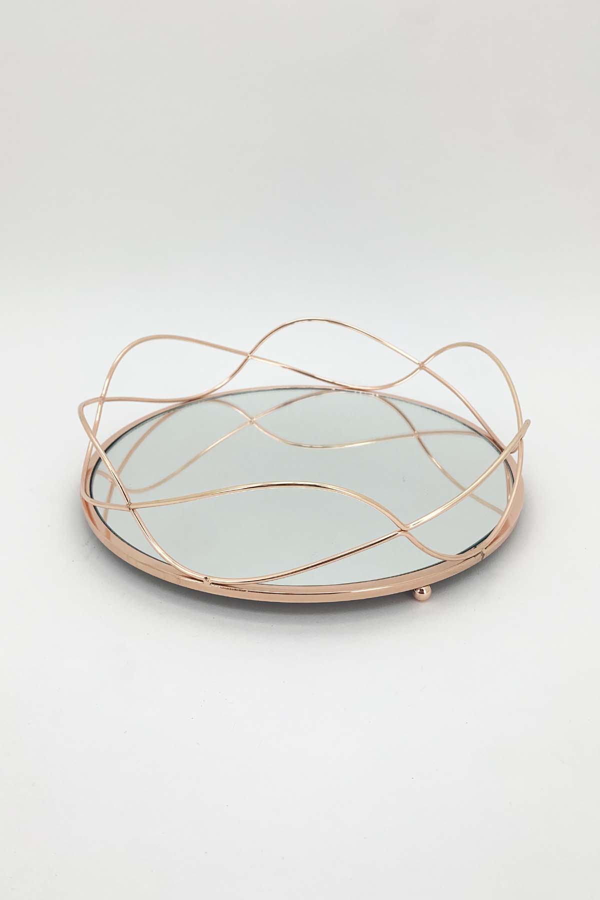 Round Gold Tray Knick Knacks Australia