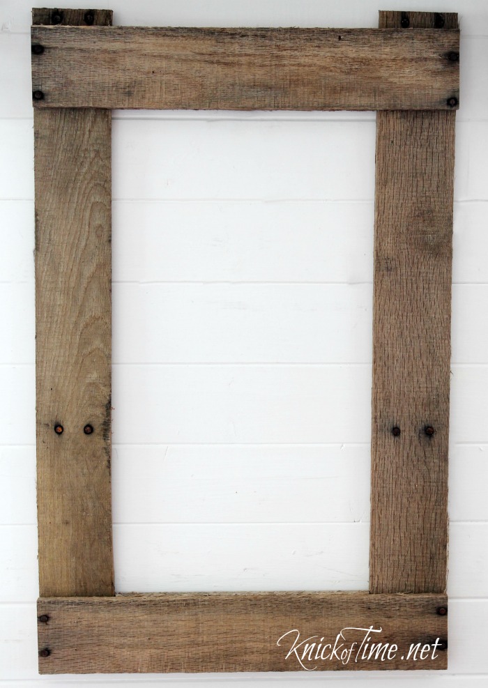 DIY Rustic Frame Seed Bag via