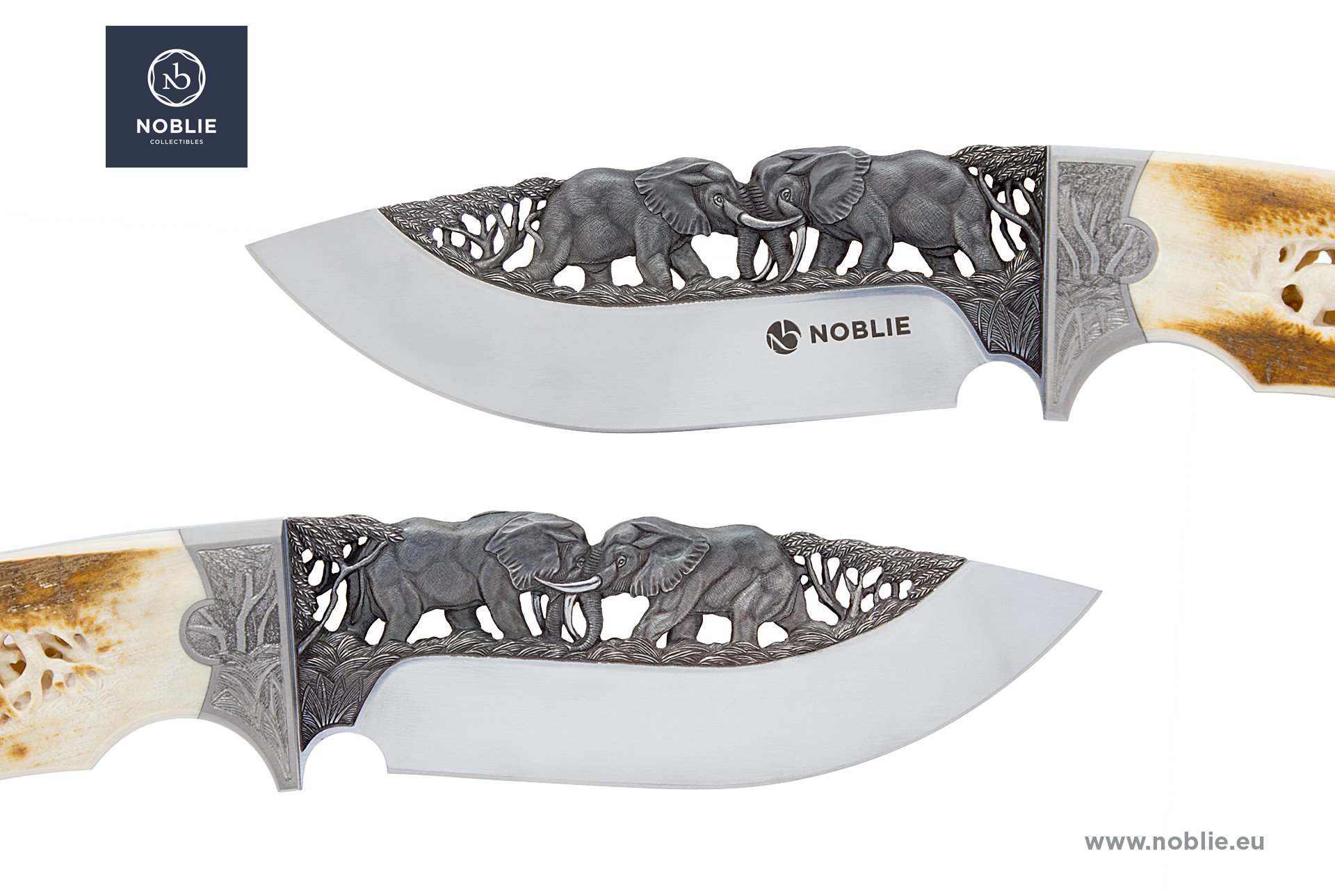 Collectible hunting knife "Enormous ones. The elephants" Knives
