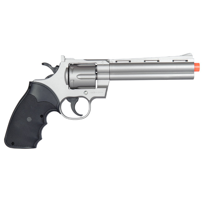 G36B Spring Powered Airsoft Revolver Old West Silver1O2G36
