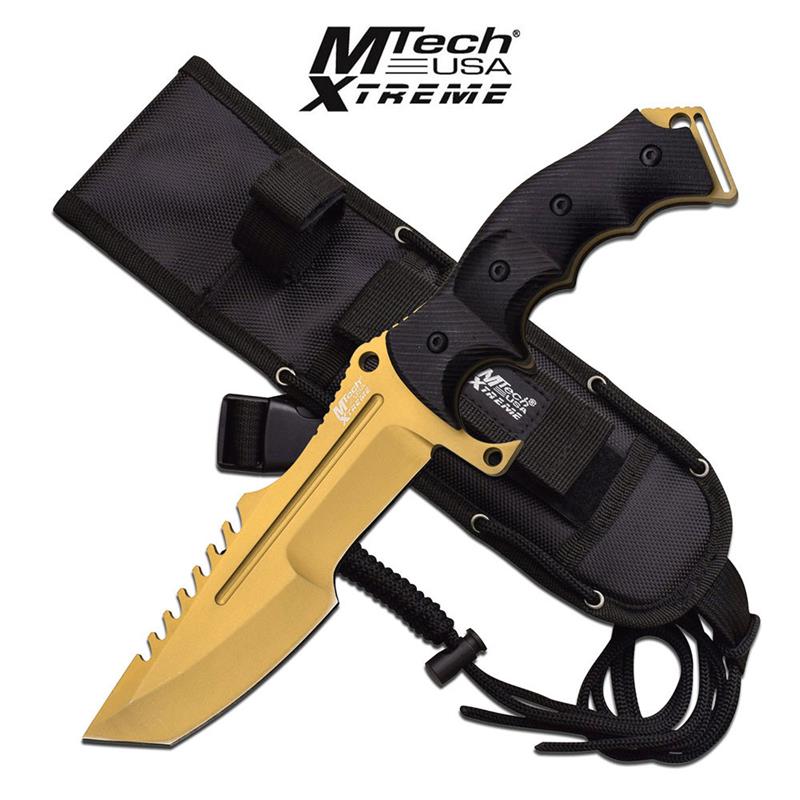 Gold MTech Xtreme 5mm Thick Blade Hunting Tactical Military