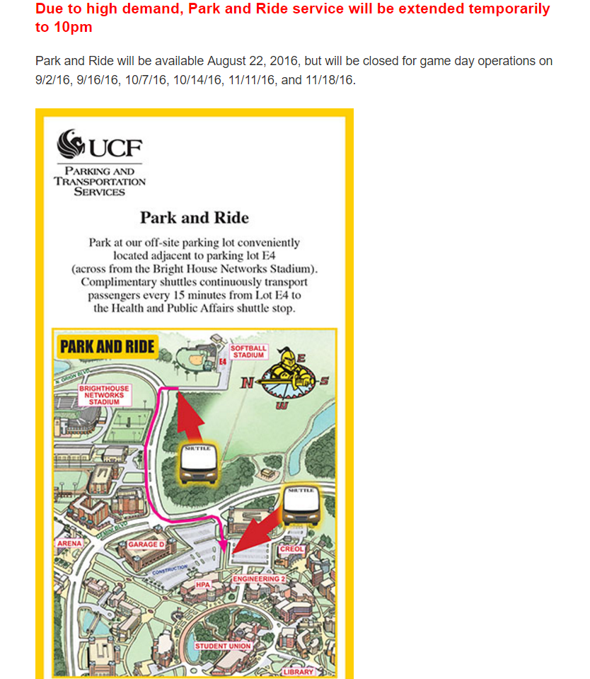 UCF Closes Parking GarageC for Final Inspection over First Week of