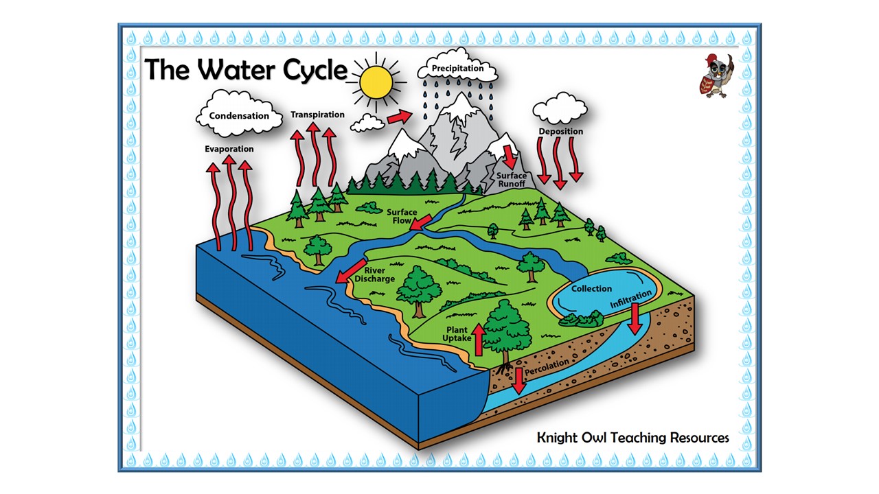 The Water Cycle Poster (Landscape)