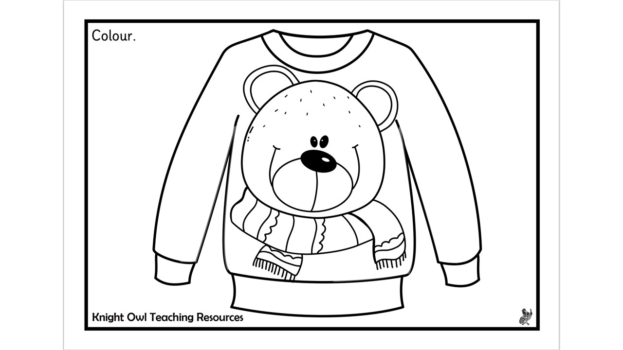 Christmas Jumper Colouring