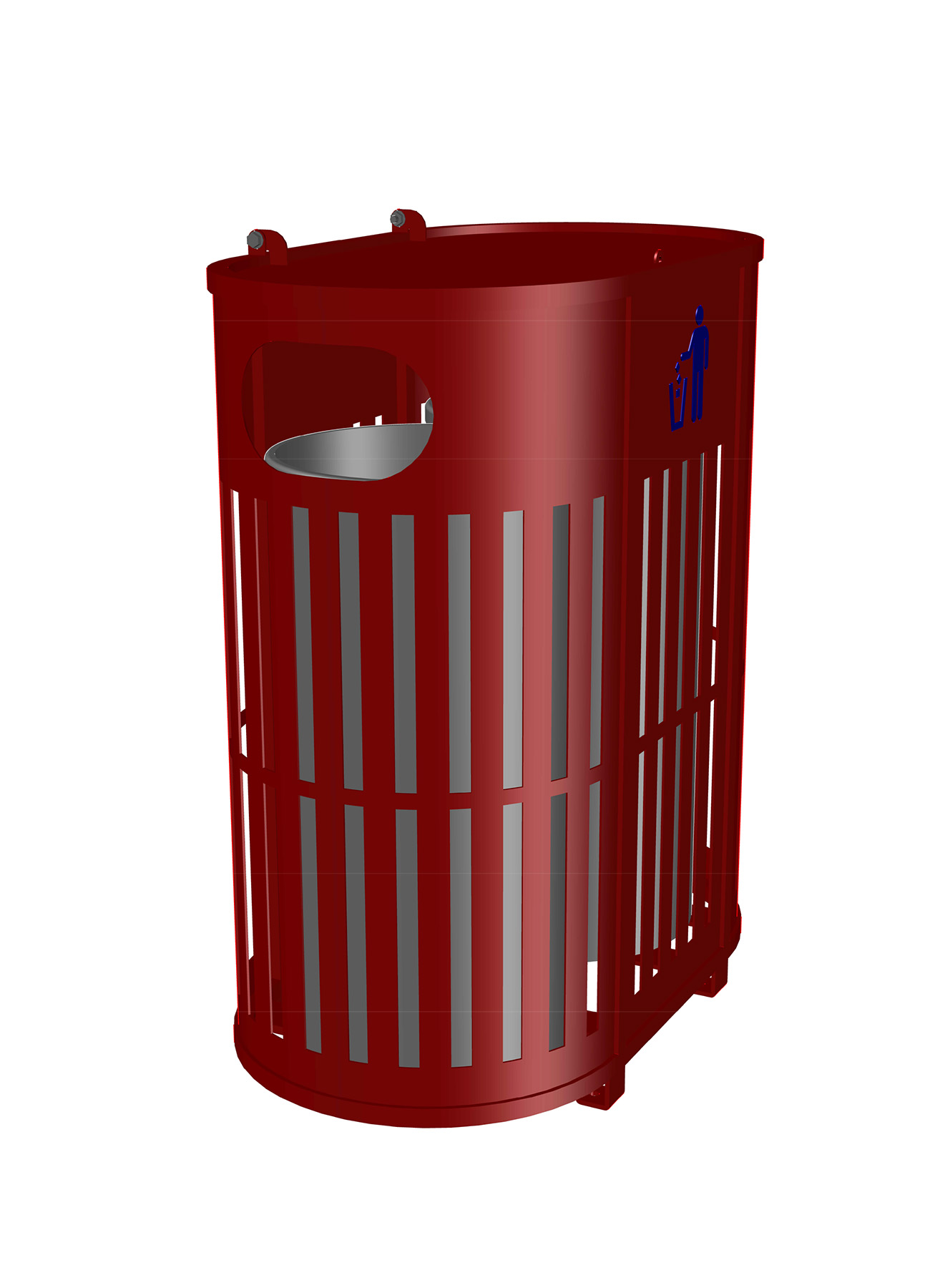 Dual Stream Receptacle (Litter and/or Recycling) Knill