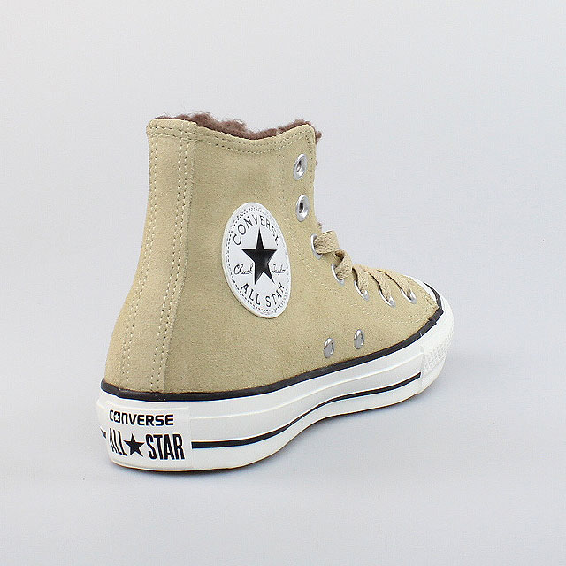 CONVERSE ALL STAR WINTER CHUCKS HI SAND BEIGE LEDER KUNSTFELL